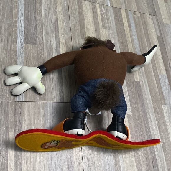 Taz Tasmanian Devil Snowboard 8" ACE 1998 Looney Tunes stuffed plush Warner Bros - Picture 7 of 7